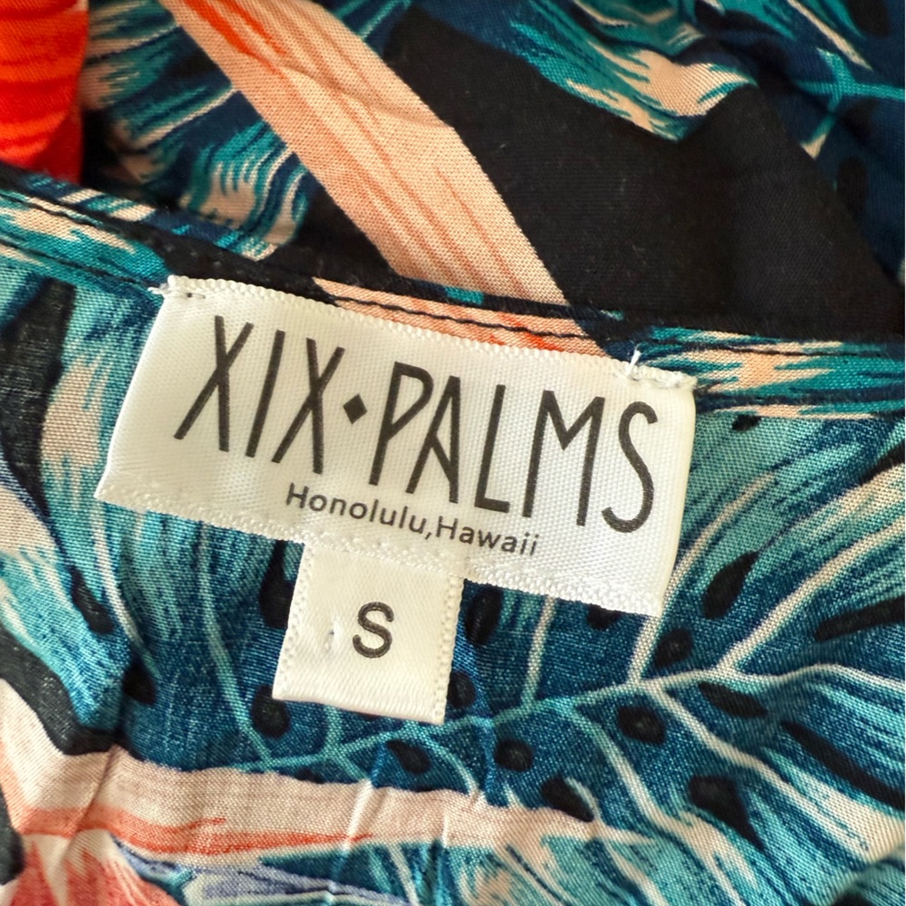 Anthropologie XIX Palms Ibiza Black Floral Maxi Wrap Dress Bohemian Vacation S - Picture 6 of 9